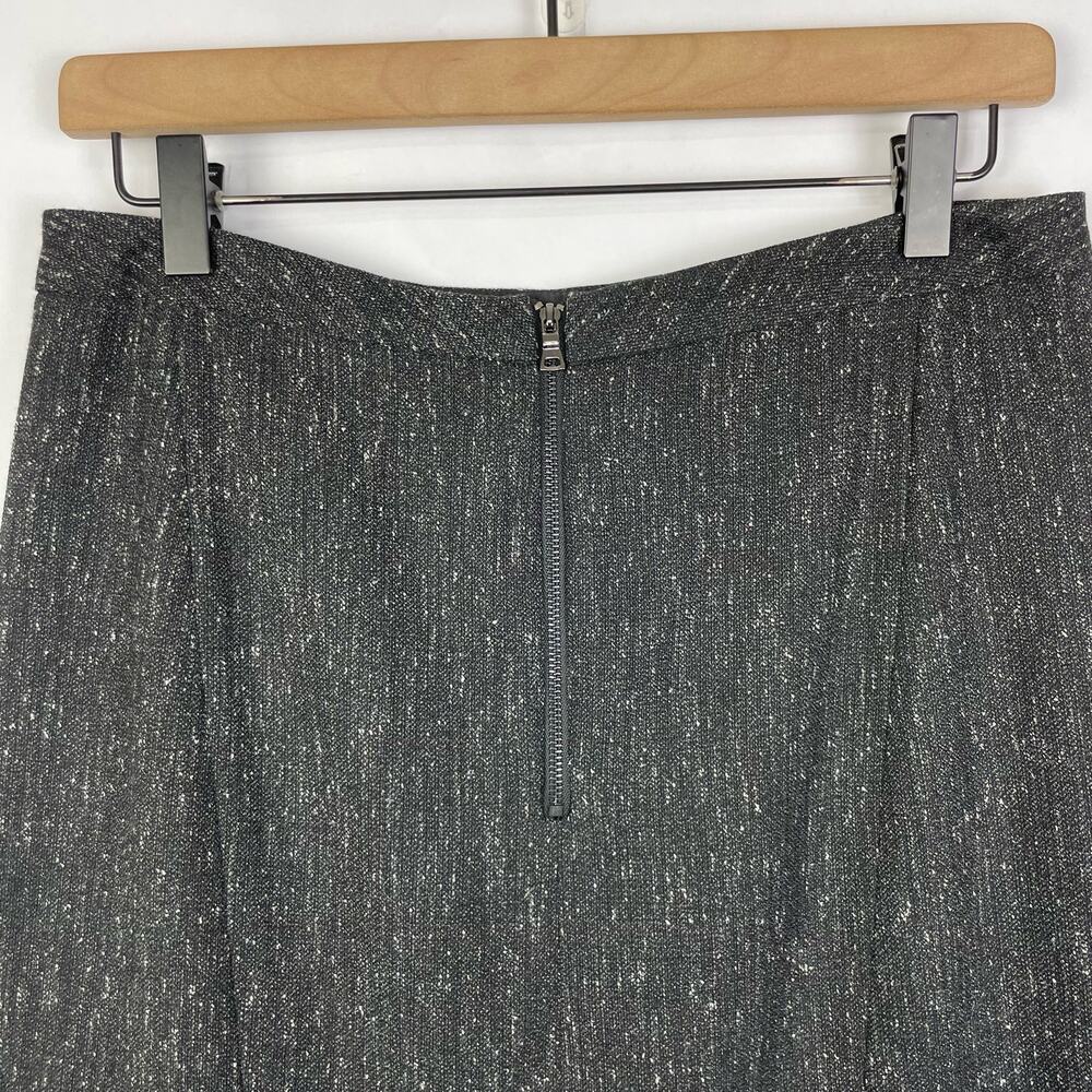 T Tahari NEW Jordana Black Speckled Corpcore Career Classic Office Pencil Skirt - Picture 6 of 9